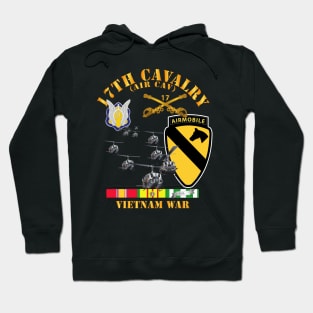 17th Cavalry (Air CAv) - 1st  Cav Division w SVC Hoodie